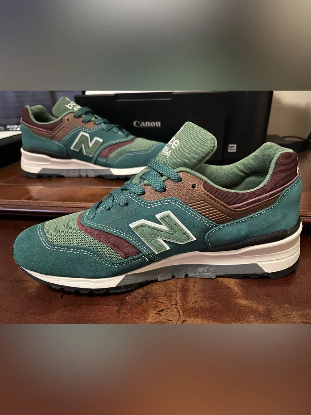 New balance 997 men size 8 U997TB green - Picture 3 of 11